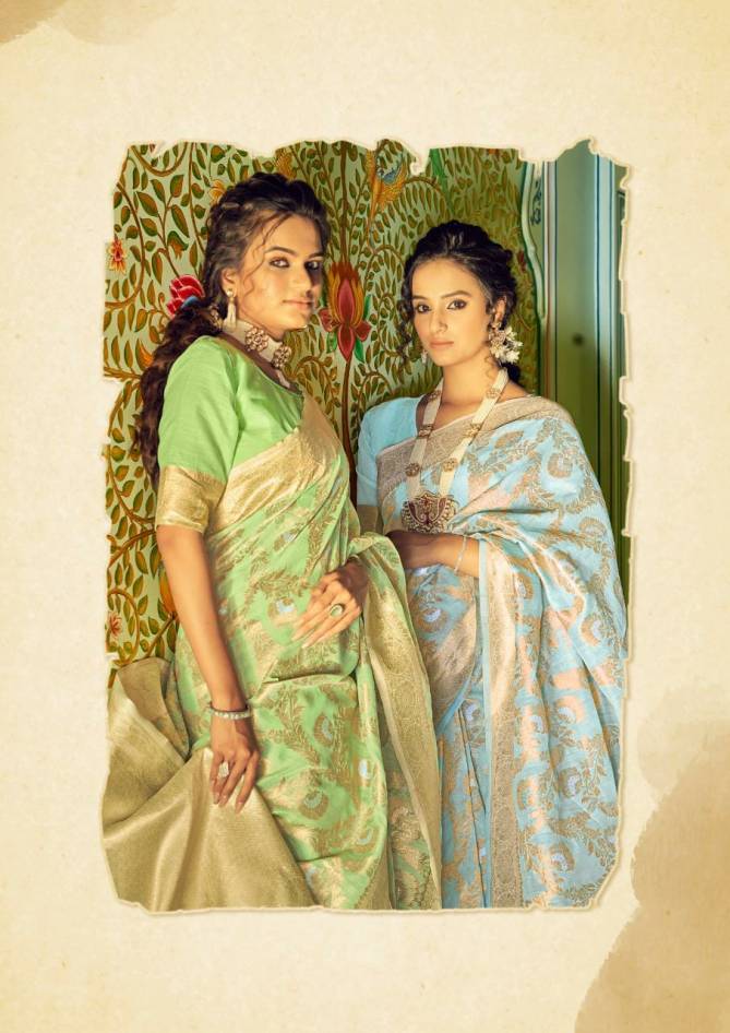 Rajpath Aksaya Silk Heavy Festive Wear Linen Weaving Designer Saree Collection